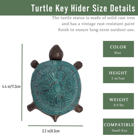 Ionela cast iron key hider with weatherproof finish protects keys outside.