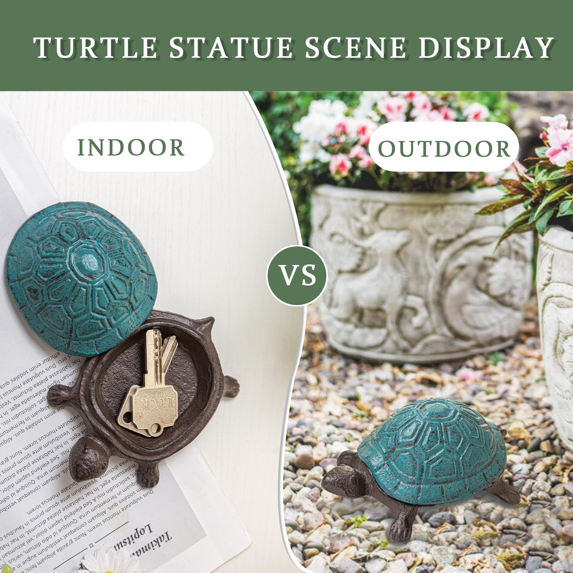 Ionela garden decor key holder blends with beds fences and entryways.