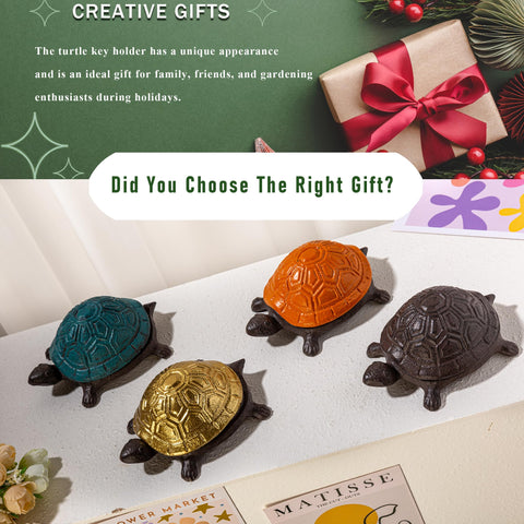 Ionela hand-painted turtle detail adds natural charm to outdoor spaces.