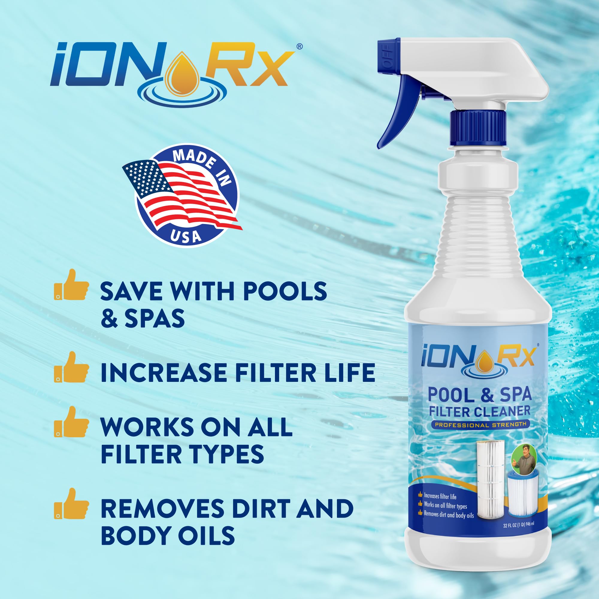 iONRx pump housing view suggests improved water flow in hot tubs.