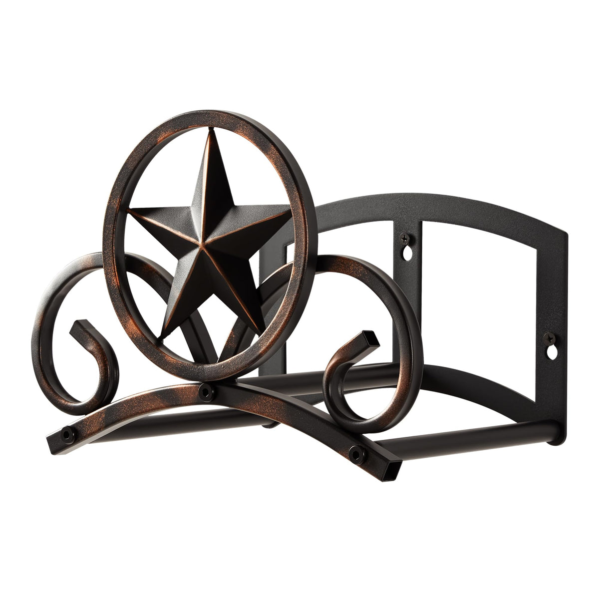 iphlitlvz garden hose holder wall mounted shows sturdy metal construction for outdoor storage