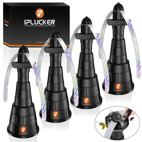IPLUCKER four-pack table fly fans for outdoor dining and comfort