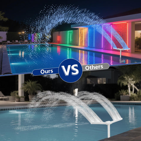 IPOOLTENG universal fit works with inground and above-ground pools with no tools.