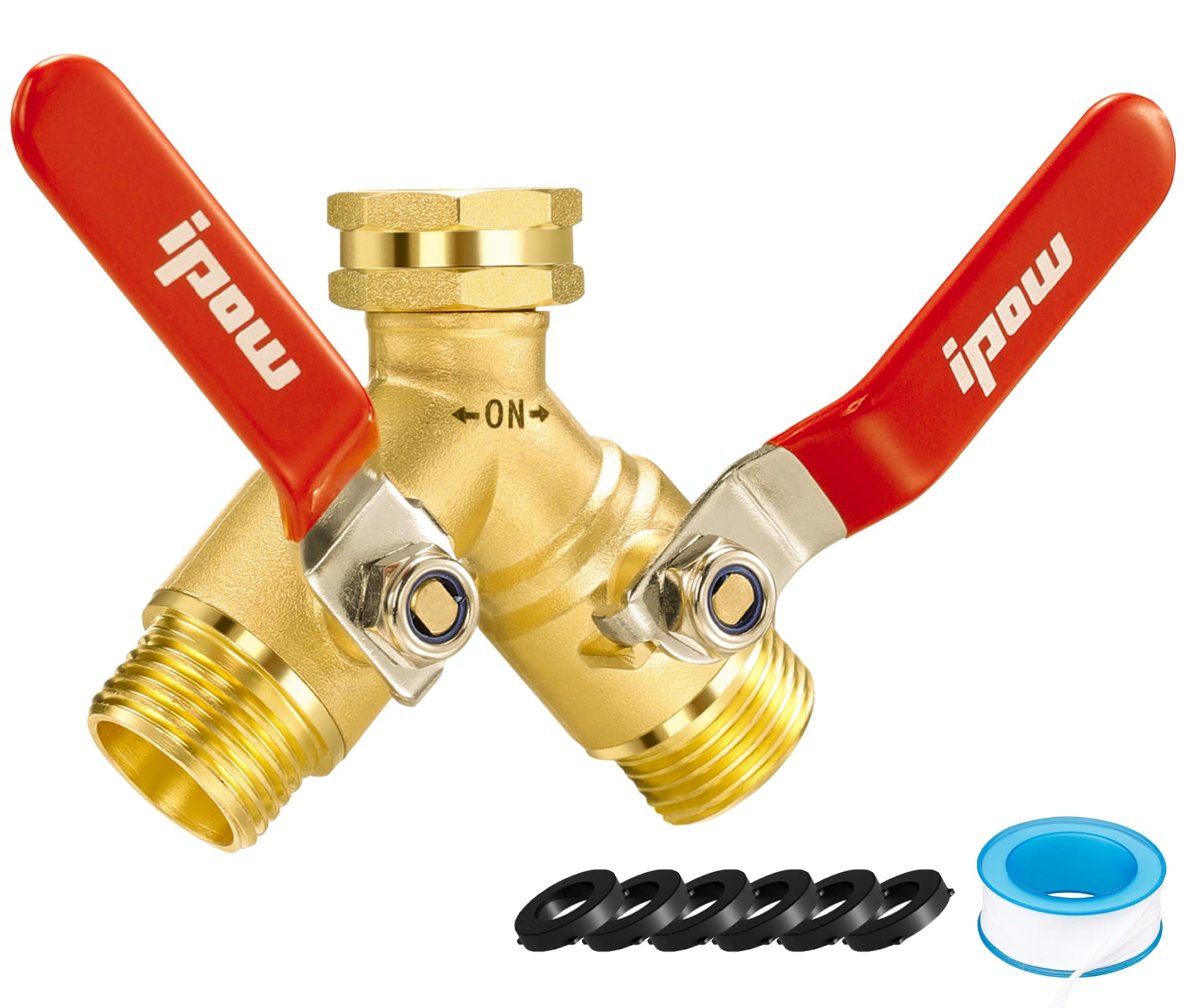 IPOW upgrade Y valve with full-port design boosts water delivery from the faucet.