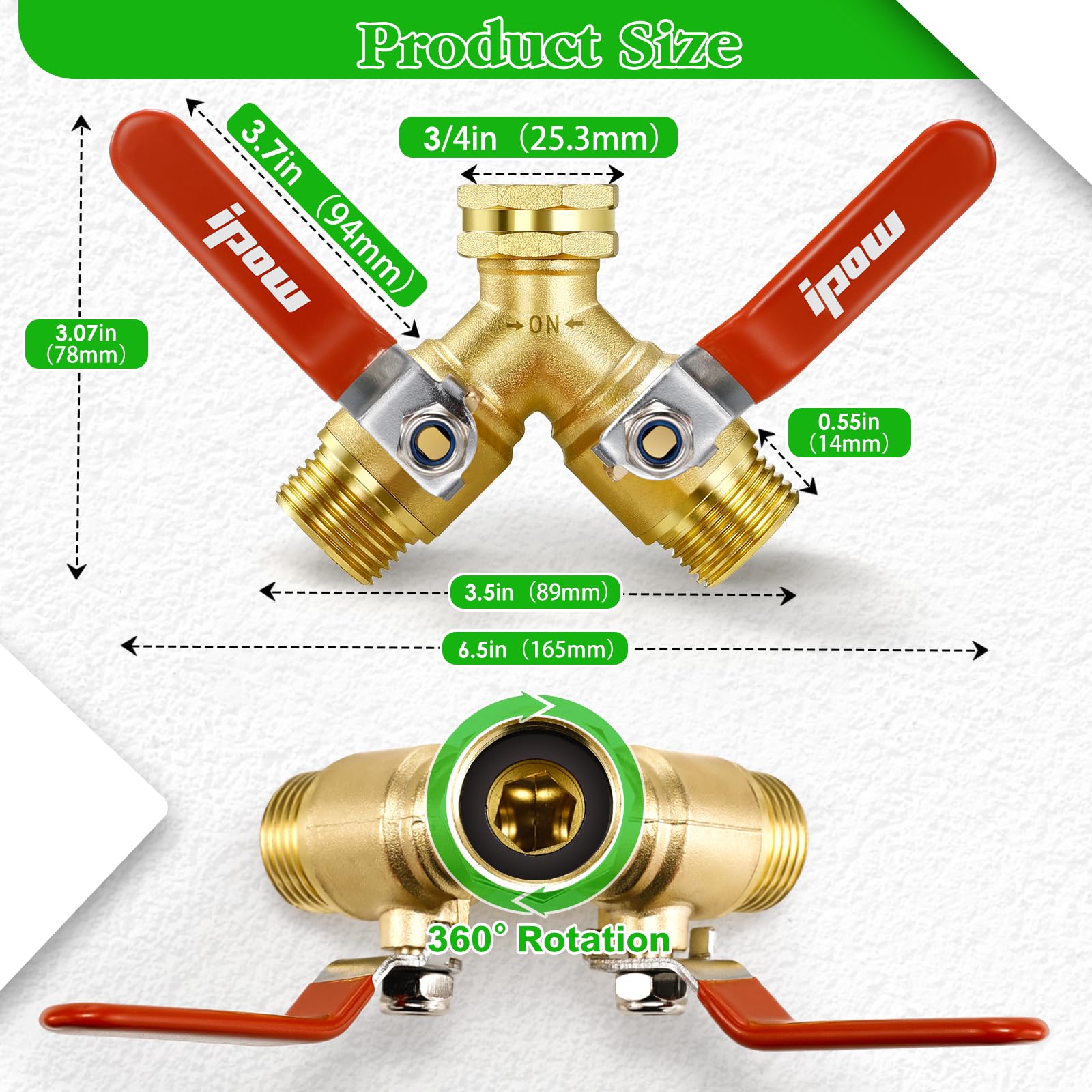 IPOW independent flow control lets you manage each outlet.
