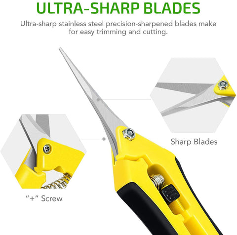iPower bonsai pruner showing precise cut capability for delicate shaping