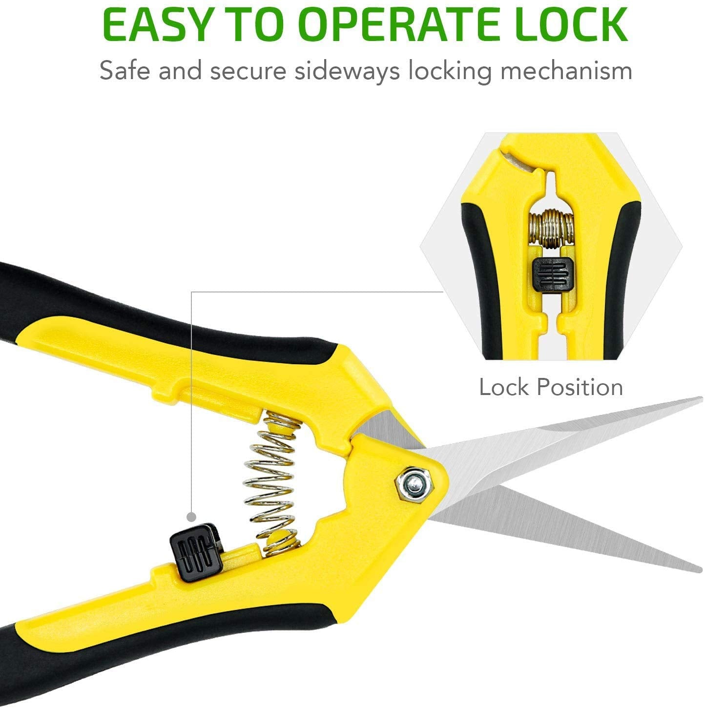 iPower pruner designed for herbs, flowers, and vegetables trimming