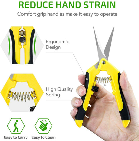 iPower pruning shears suitable for houseplants and hydroponics in grow spaces