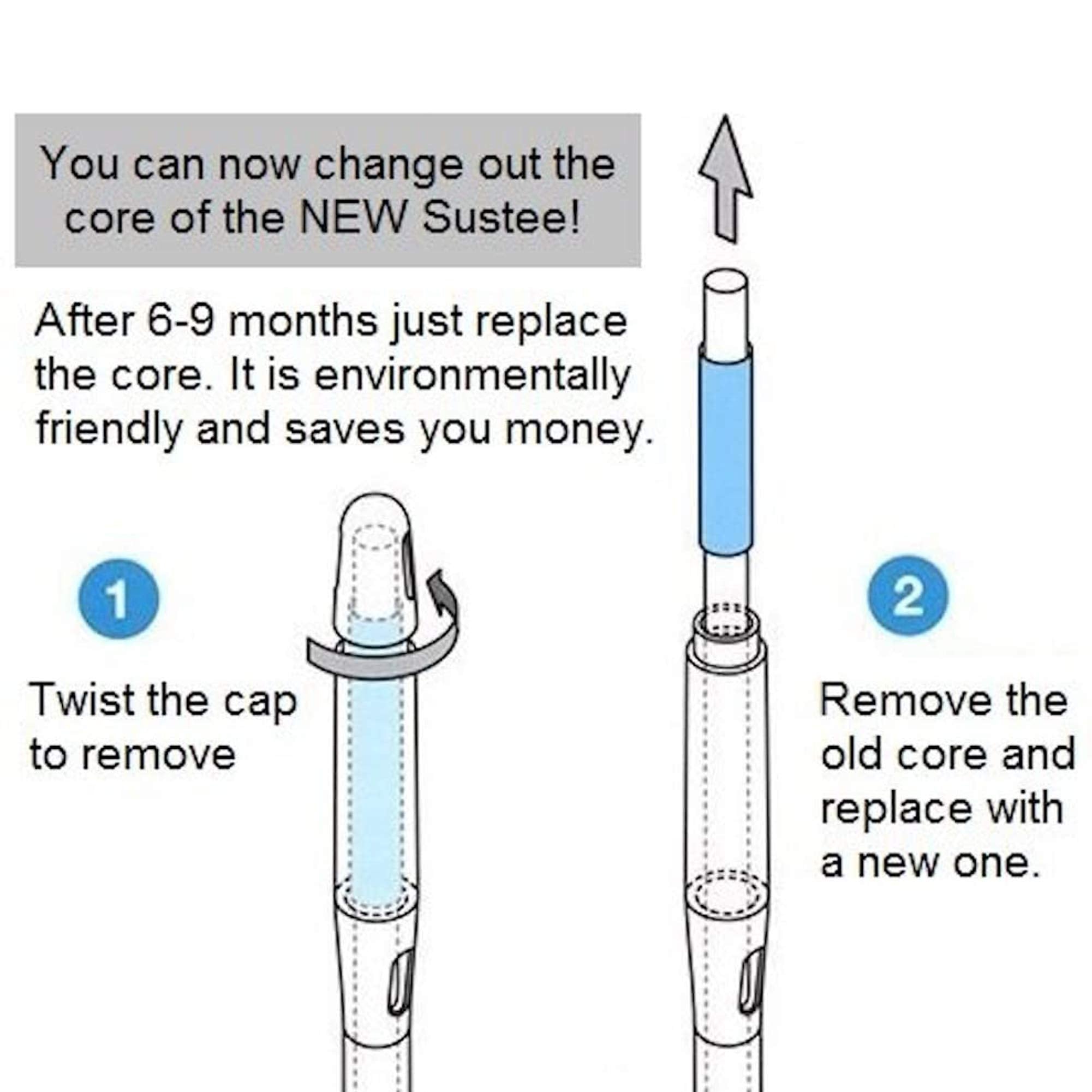 Blue indicator shows when the plant has enough water, guiding care.