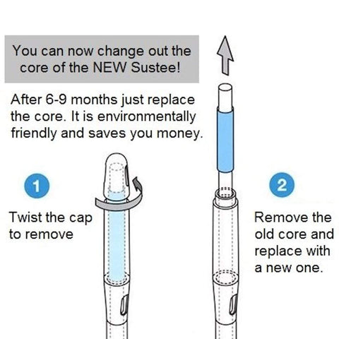 Blue indicator shows when the plant has enough water, guiding care.