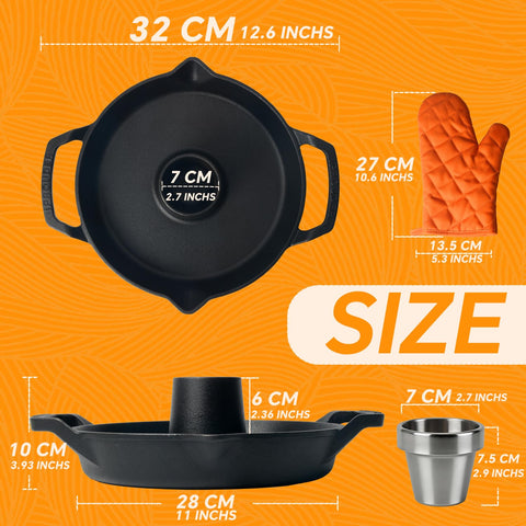 IPROUDER cast iron chicken roaster vertical setup showcases upright roasting for juicy meat.