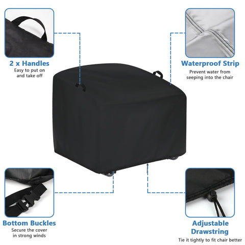 Iptienda easy-to-use cover with handles for quick setup