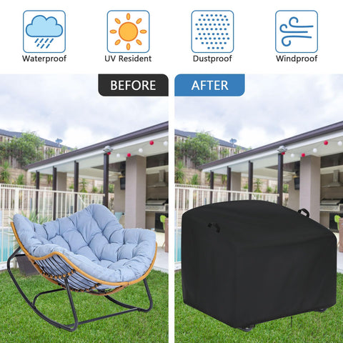 Iptienda 420D Oxford waterproof cover protects from rain and dust