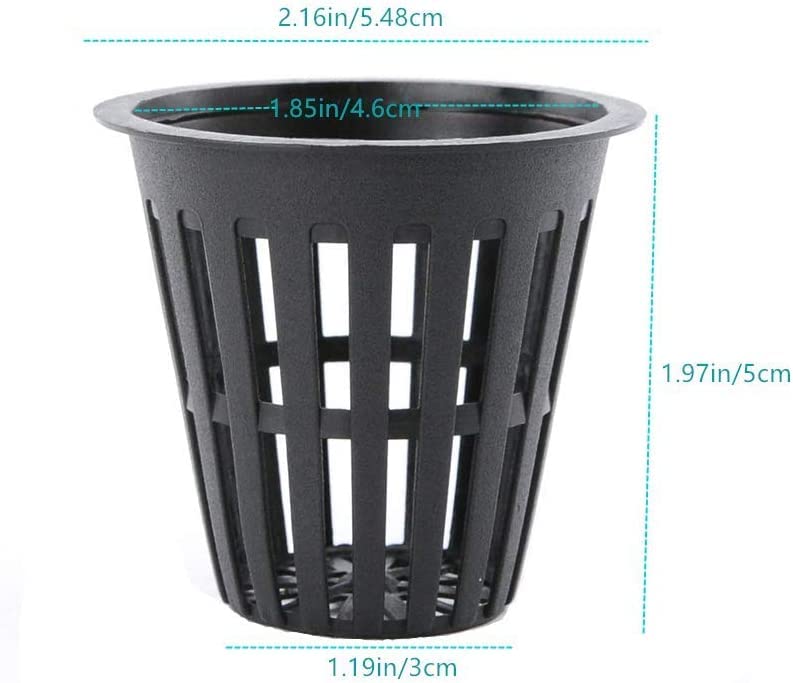 IPXEAD slotted mesh pot close-up highlighting durable, reusable plastic.