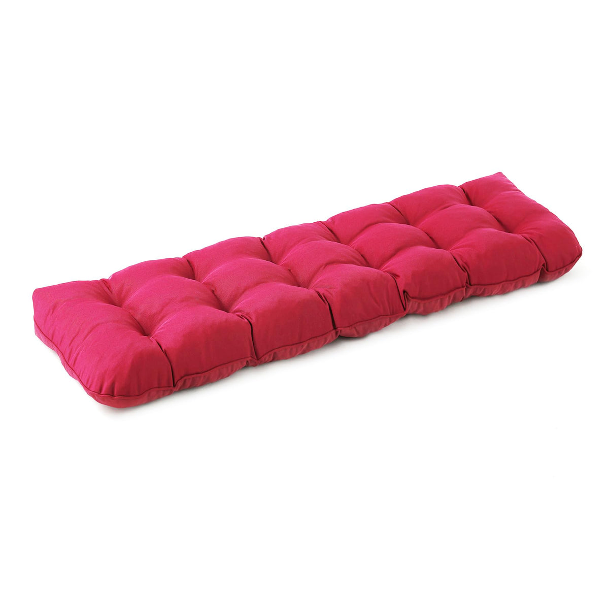 IPYNBAP tufted bench cushion for outdoor seating adds cozy support.