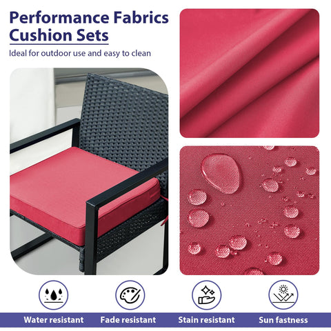 IPYNBAP 19x19 inch square cushion with hidden zipper for easy removal.