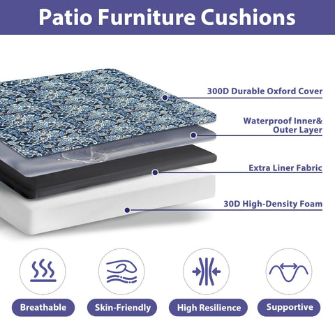 IPYNBAP cushions with handle and ties stabilize on furniture