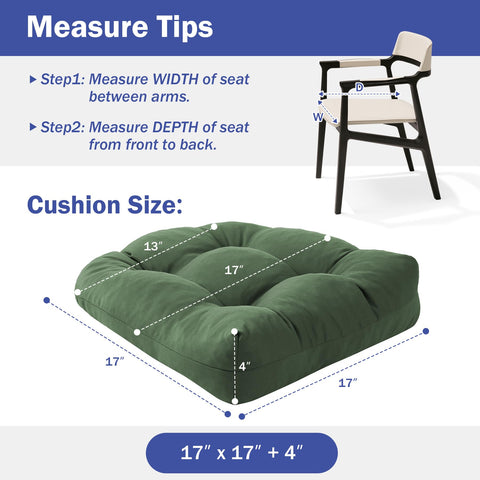 IPYNBAP cushions with adjustable straps stay put on outdoor chairs