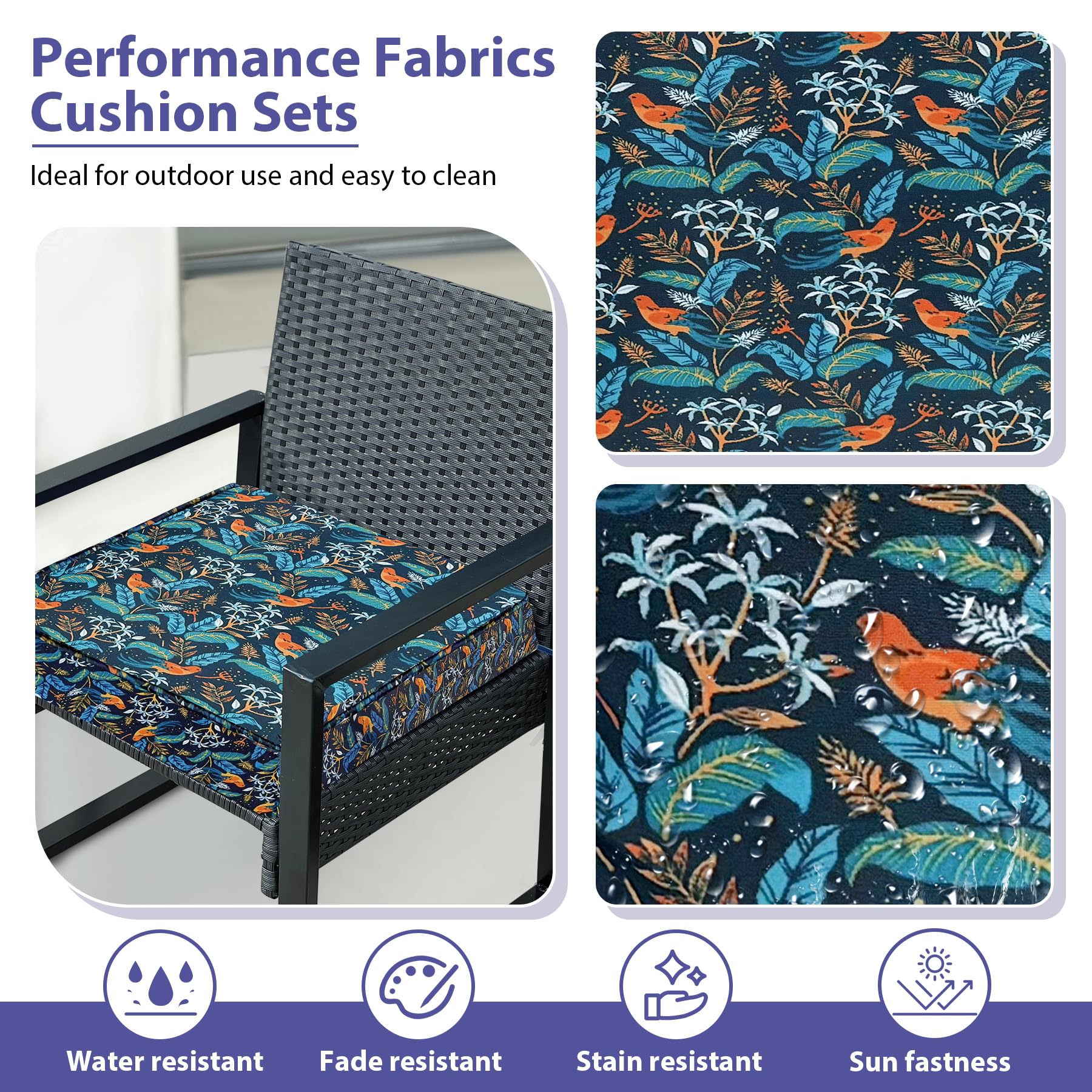 IPYNBAP cushions with ties and carry handle for secure placement.