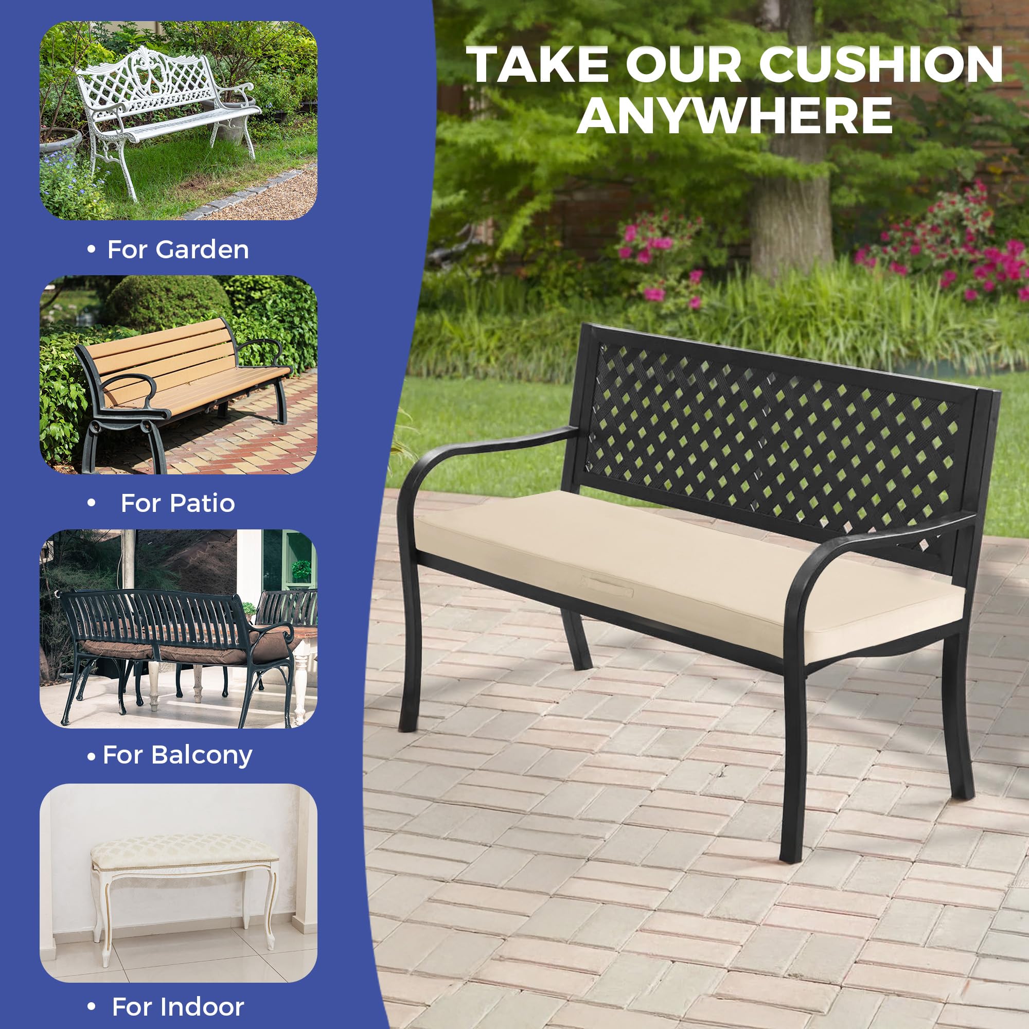 IPYNBAP durable edge piping preserves cushion shape over time.