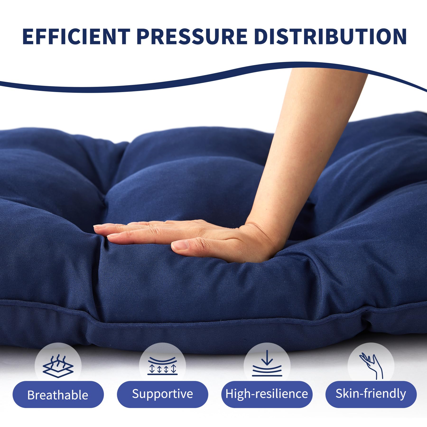 IPYNBAP easy-care stain-resistant fabric on cushion for simple maintenance