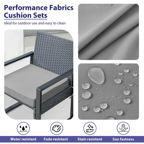 IPYNBAP high-density foam provides supportive comfort during long outdoor meals.