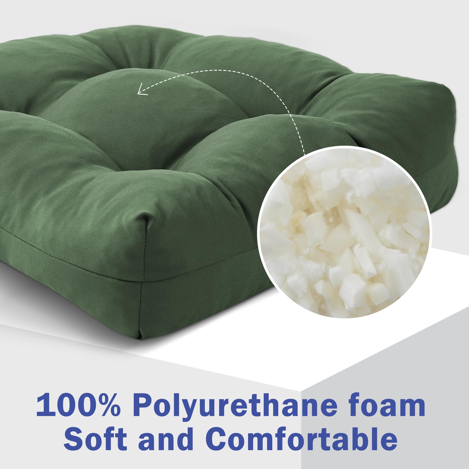 IPYNBAP high-density foam supports long, even weight distribution for comfort.