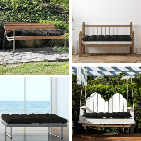 IPYNBAP black finish cushion for modern indoor outdoor use