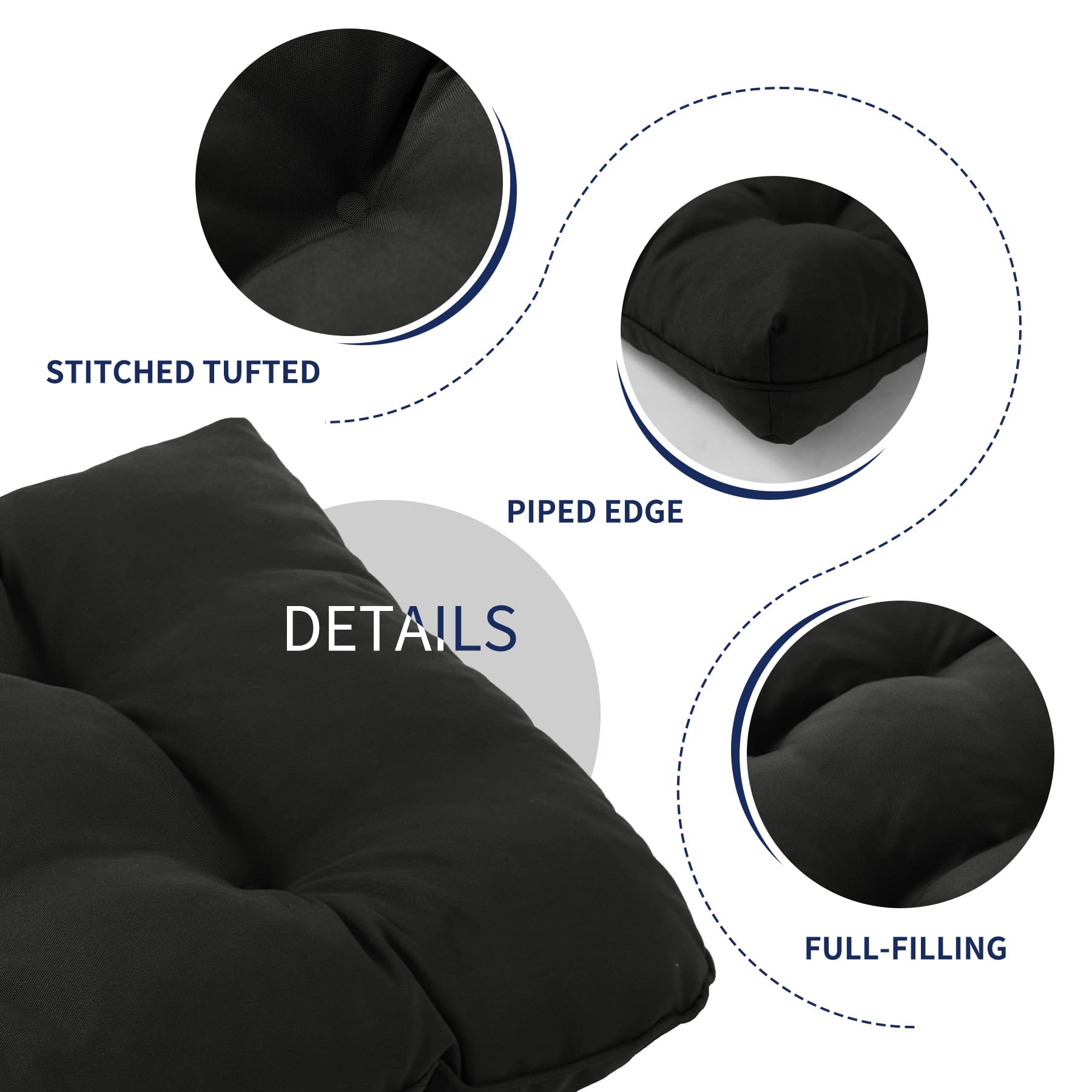 IPYNBAP piping-edge finish adding durability and refined appearance