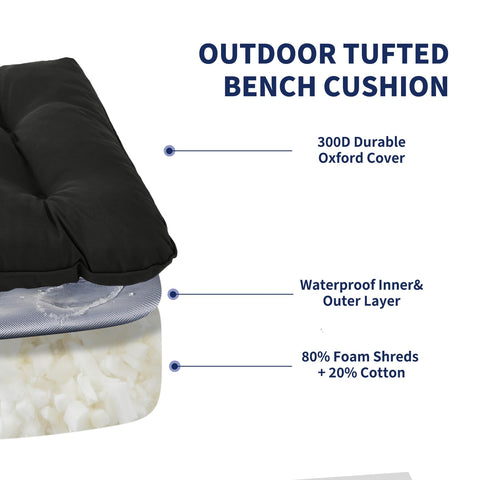 IPYNBAP tufted-detail cushion highlighting durable stitching and classic style
