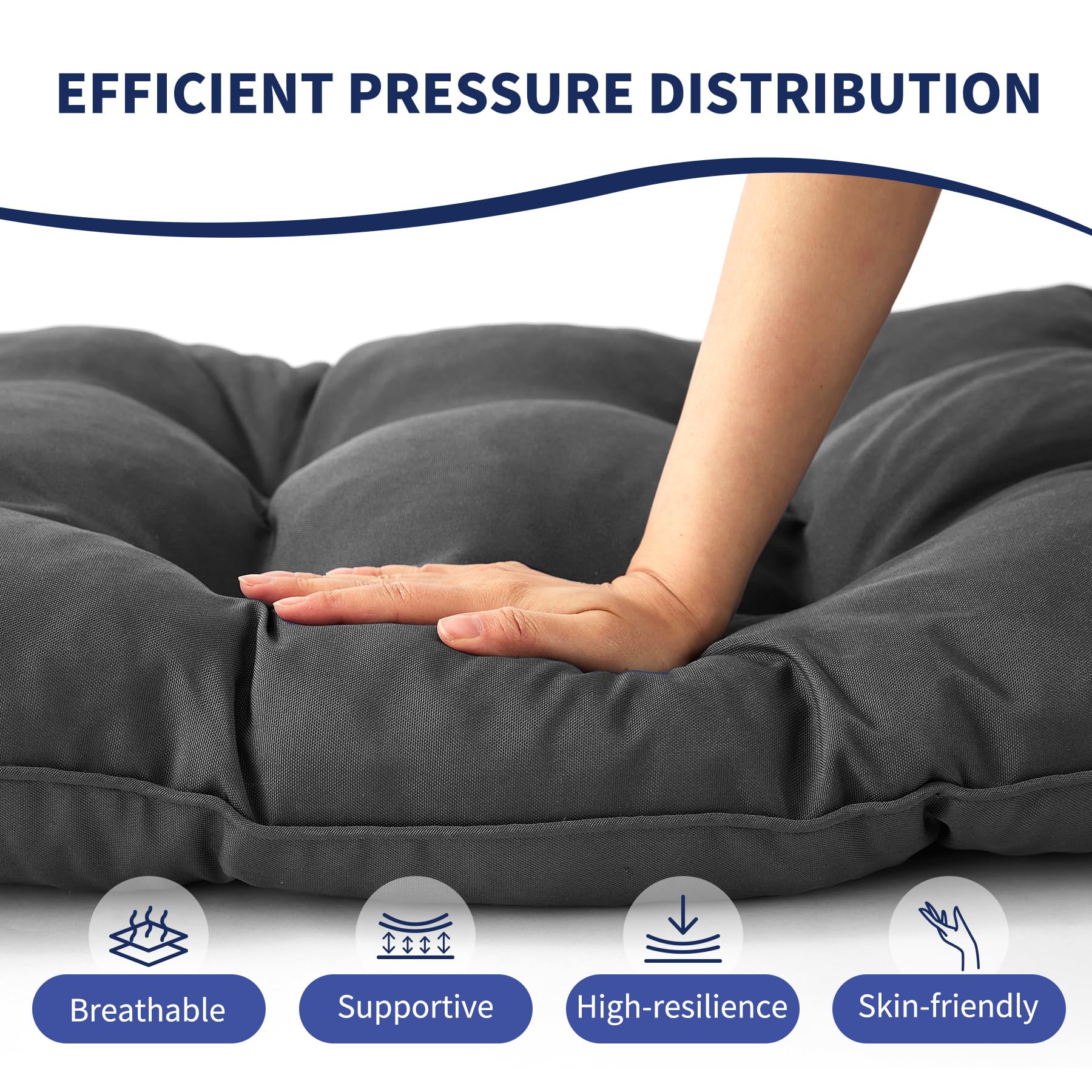 IPYNBAP foam-cotton fill delivers supportive, lasting comfort.