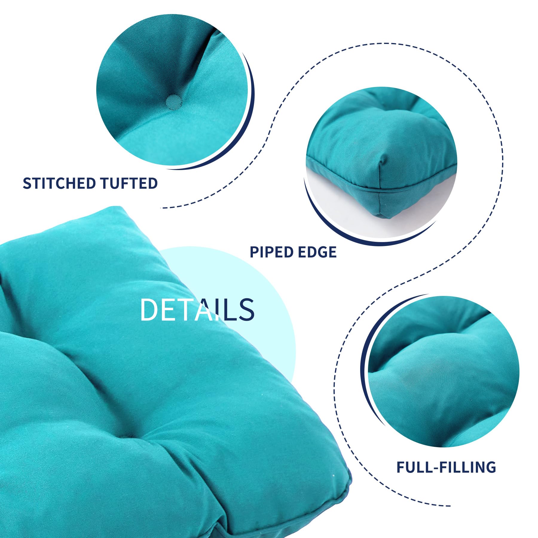 IPYNBAP Stain-resistant fabric keeps cushions cleaner between cleanings