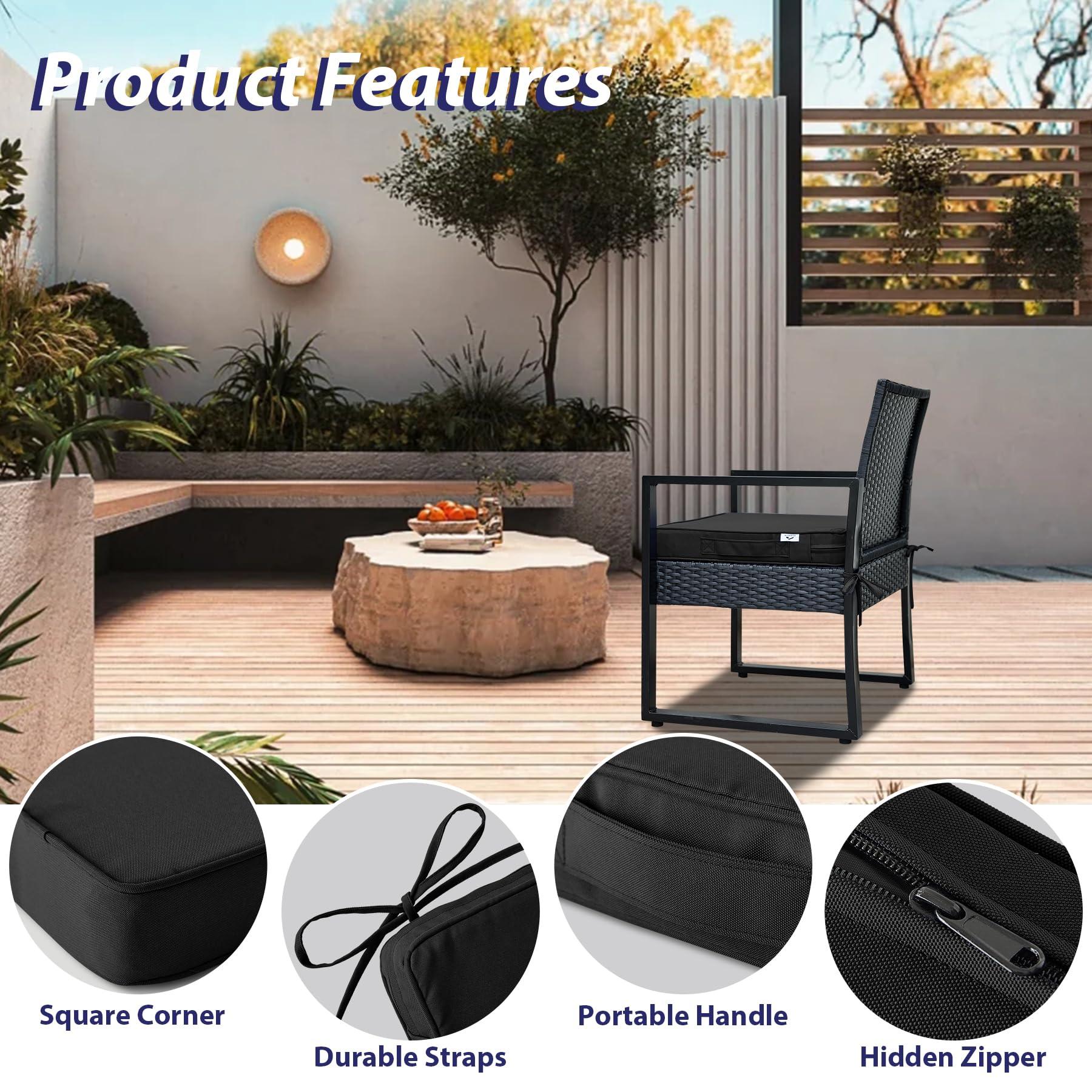 IPYNBAP high-density foam cushion provides comfortable support and even weight distribution