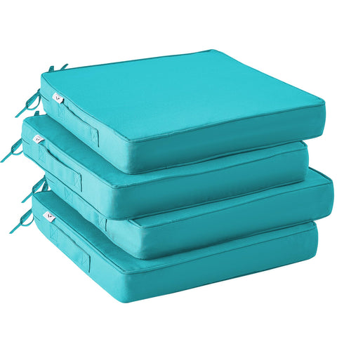 IPYNBAP teal outdoor chair cushion top view for patio comfort