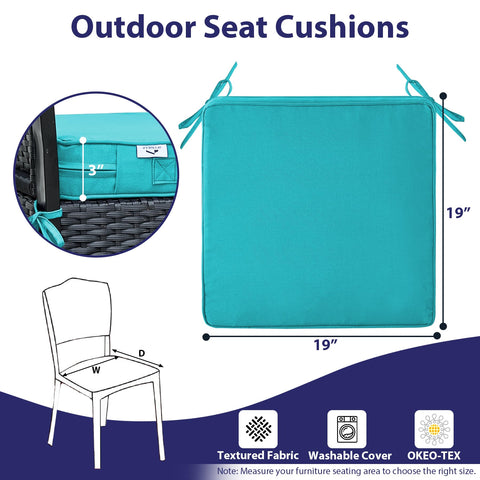 IPYNBAP teal cushion hidden zipper removable cover for easy cleaning