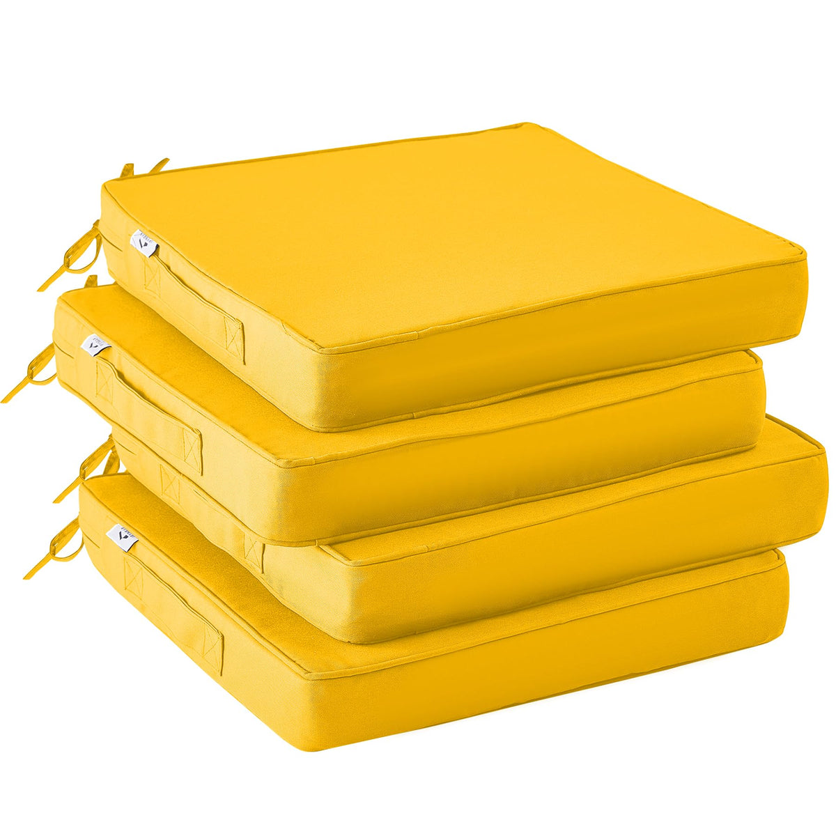 IPYNBAP outdoor chair cushion yellow 19x19 inches offers comfortable patio seating