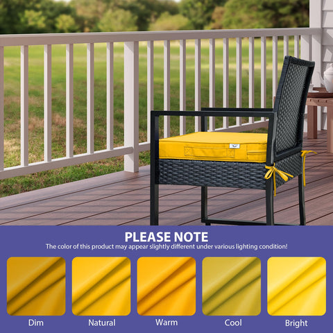 IPYNBAP patio chair pad set of four maintains a cohesive outdoor look