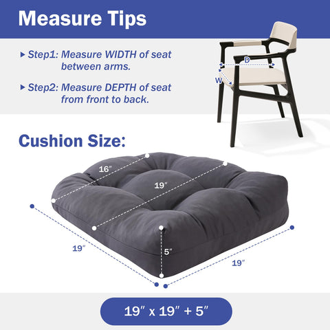 IPYNBAP tufted seat cushions offer soft support for long gatherings.