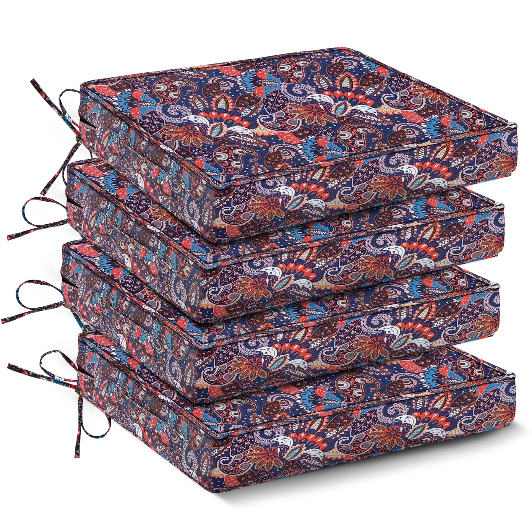 IPYNBAP outdoor chair cushions 4-pack ready for patio seating comfort.