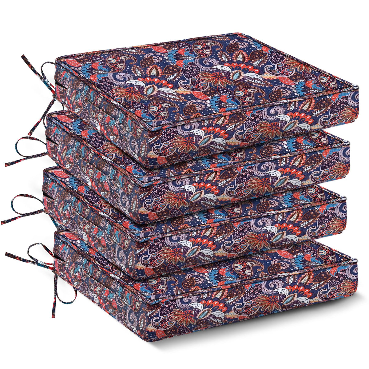 IPYNBAP outdoor chair cushions 4-pack ready for patio seating comfort.