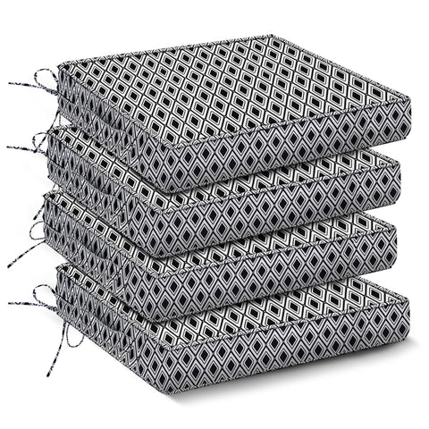 IPYNBAP outdoor chair cushions four-pack, front view for patio comfort