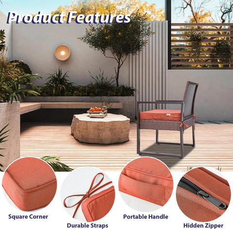 IPYNBAP carry handle and ties keep cushions secure.