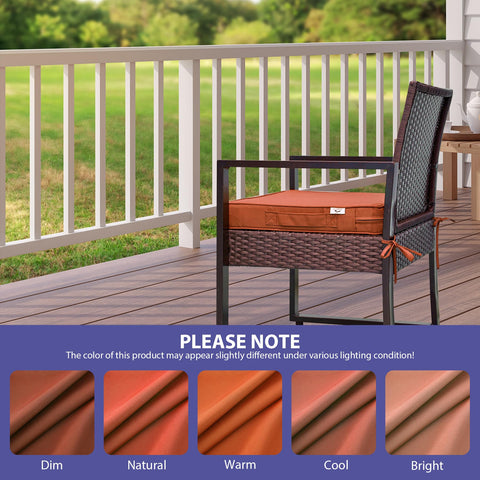 IPYNBAP Spice cushions on a patio enhance outdoor decor.