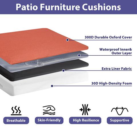 IPYNBAP cushions waterproof layer protect against rain and stains.
