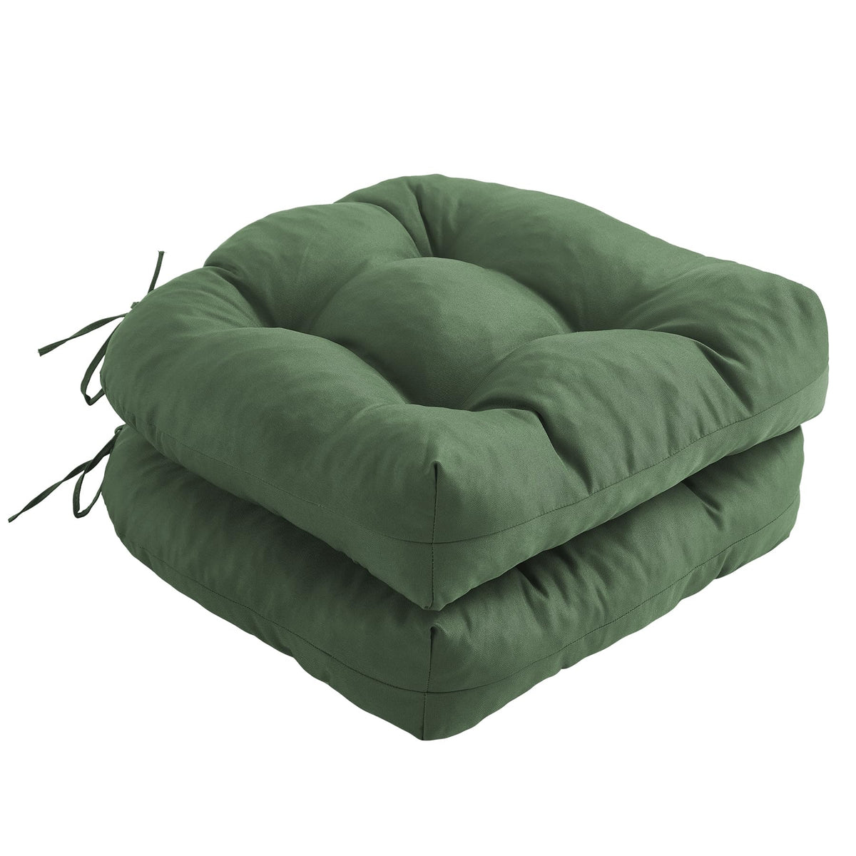 IPYNBAP outdoor chair cushions forest green pair on patio seating for comfort.