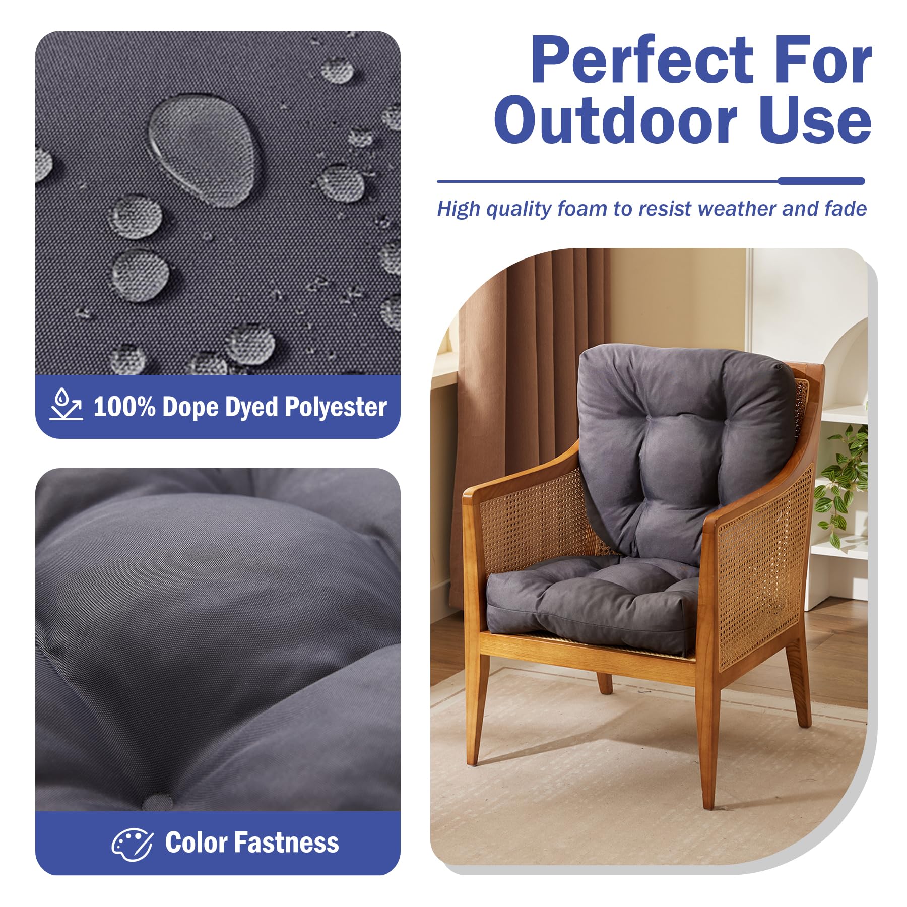 IPYNBAP outdoor cushions showing secure strap design for stable chair fit outdoors