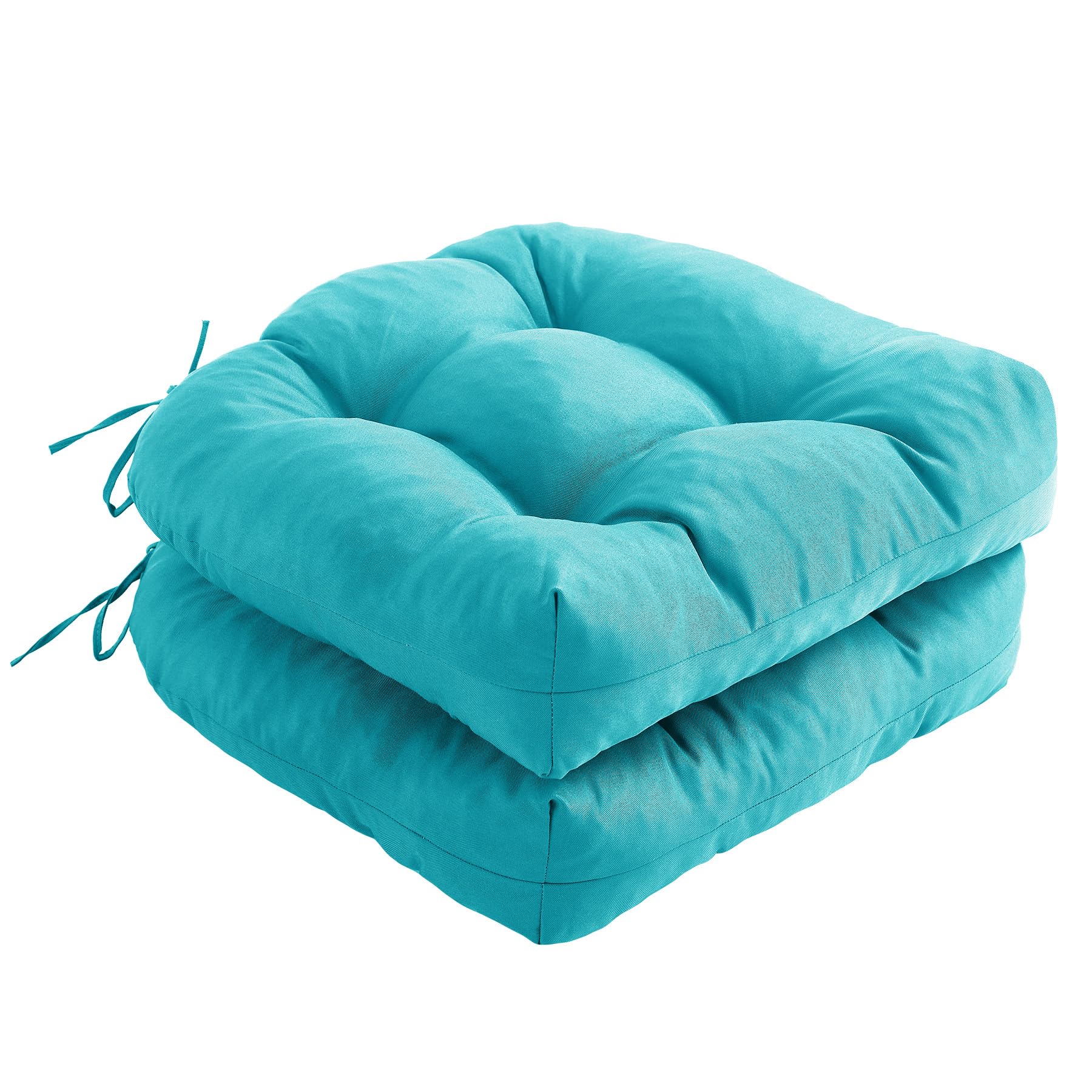 IPYNBAP teal outdoor chair cushions front view for comfortable outdoor dining