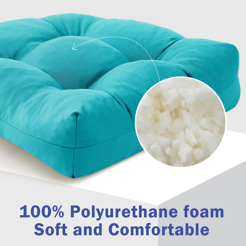 IPYNBAP teal cushion with two side straps securing to chairs