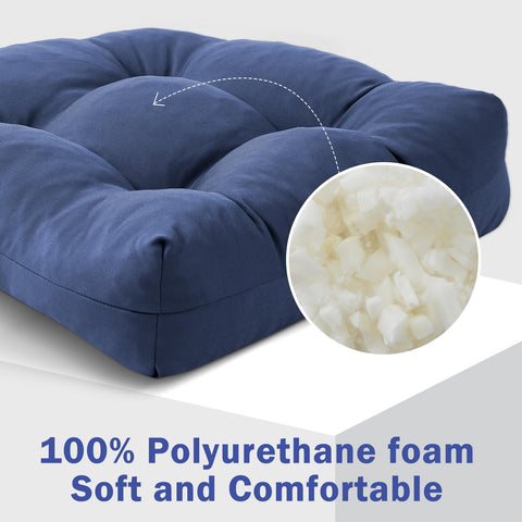 IPYNBAP tufted cushion detail highlighting stitching and shape retention