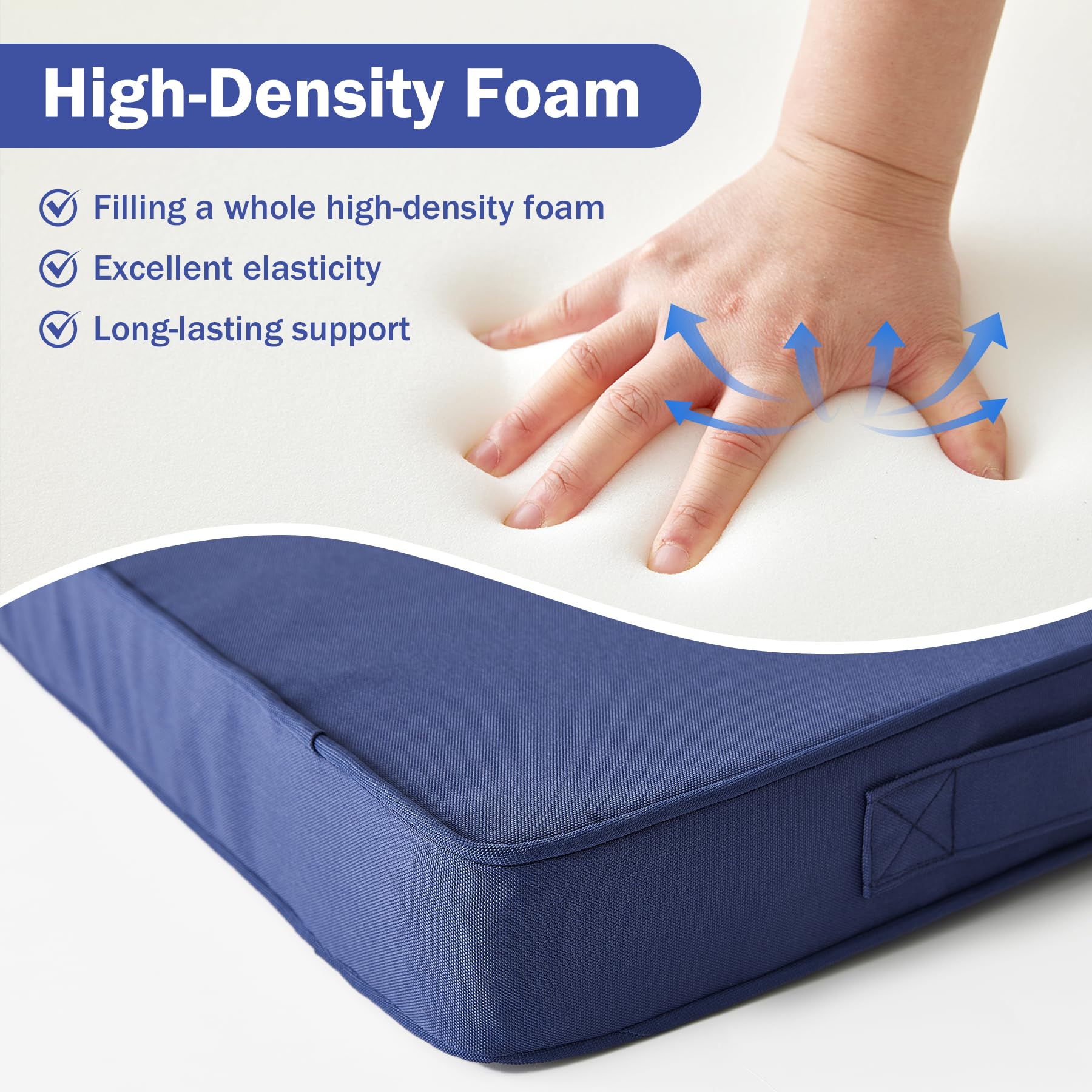 IPYNBAP cushions with attached ties and hidden zipper keep cushions secure